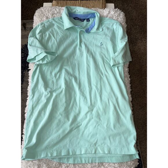 Tackle & Tides Men’s Sz. S Light Green Classic Knit Polo. Soft, Great Quality - Picture 6 of 8
